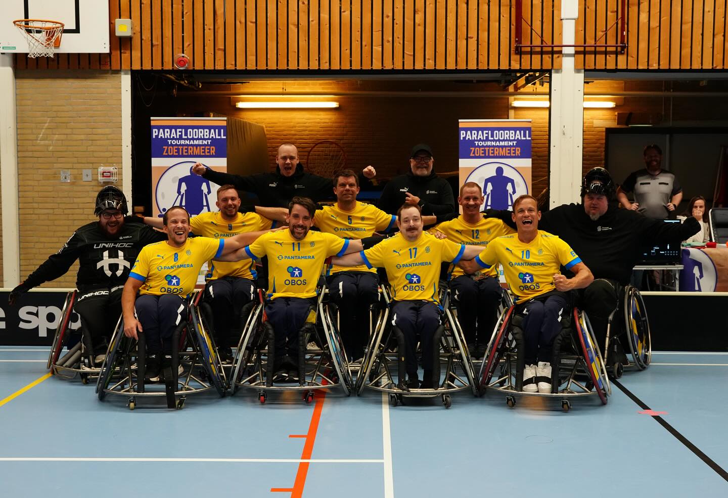 Sveriges lag i Parafloorball Tournament Zoetermeer