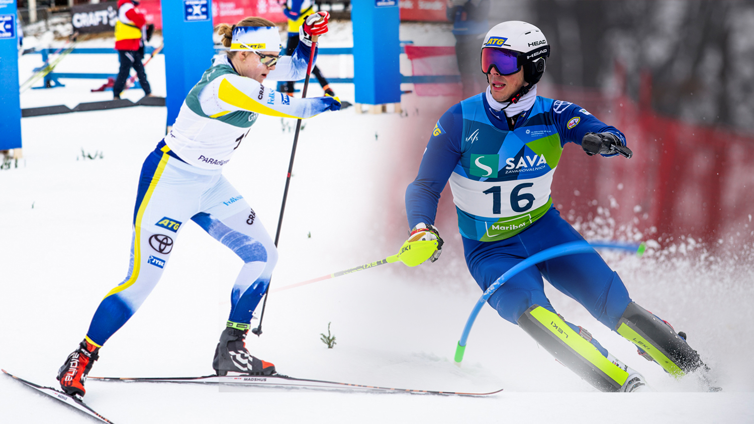 Alice Morelius till vänster och Aaron Lindström till höger.
