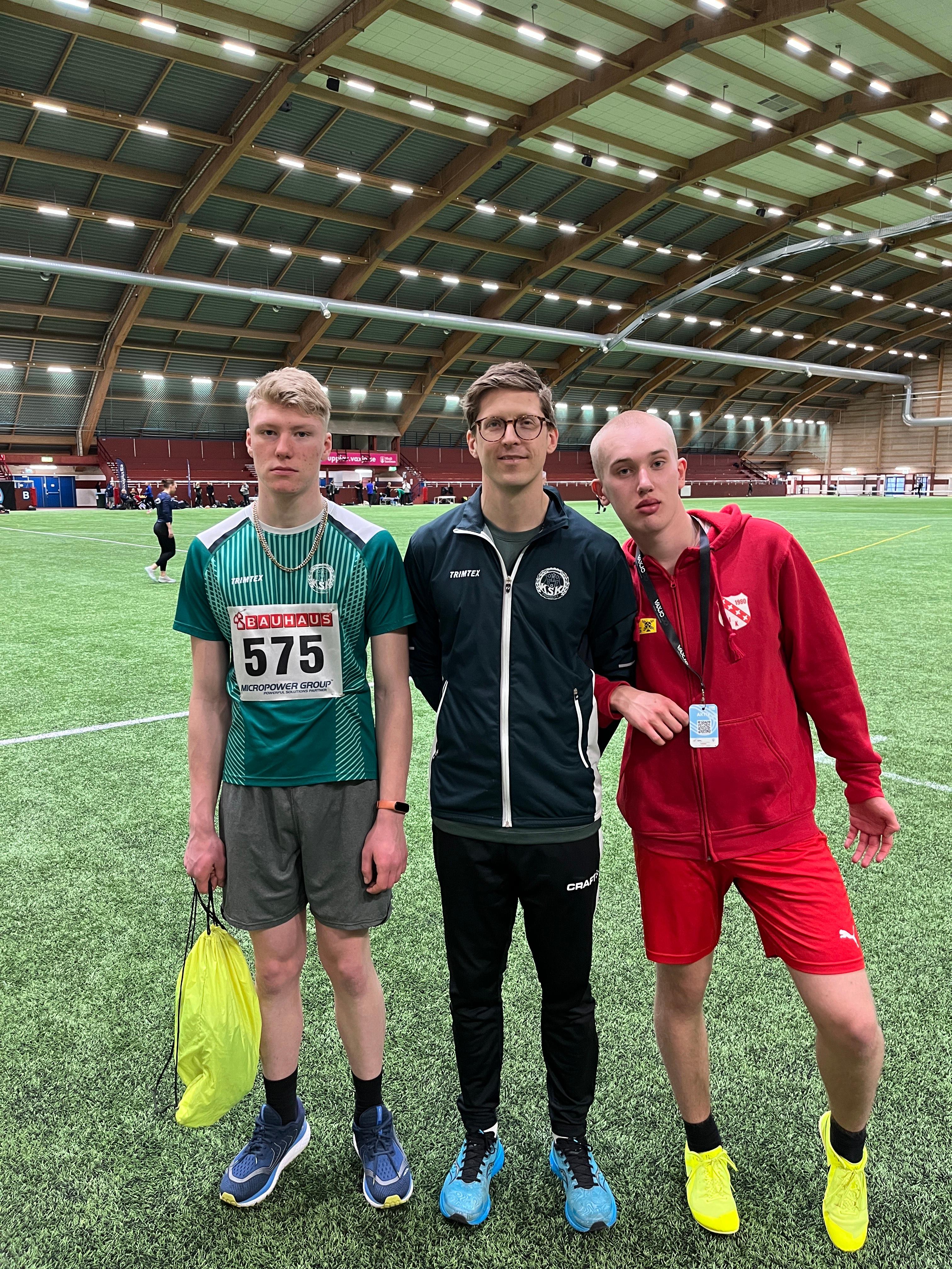 anders med Lucas och Herman friidrott