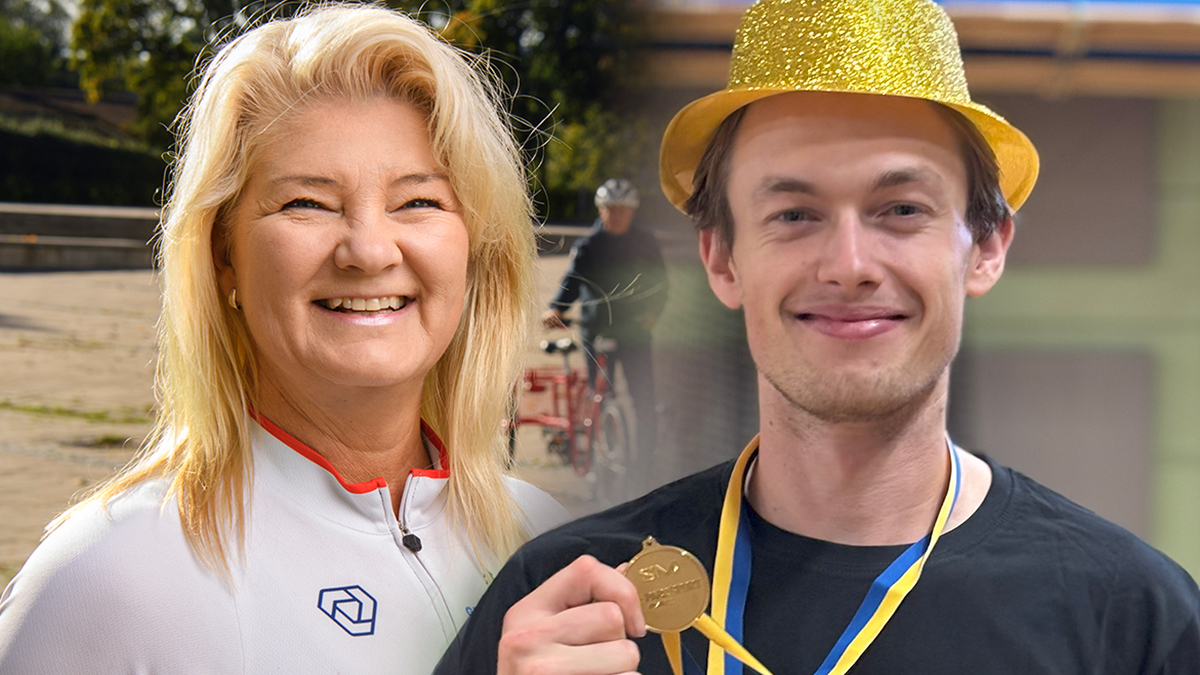 Pristagarna Eva Zahawi och Arvid Ryberg.