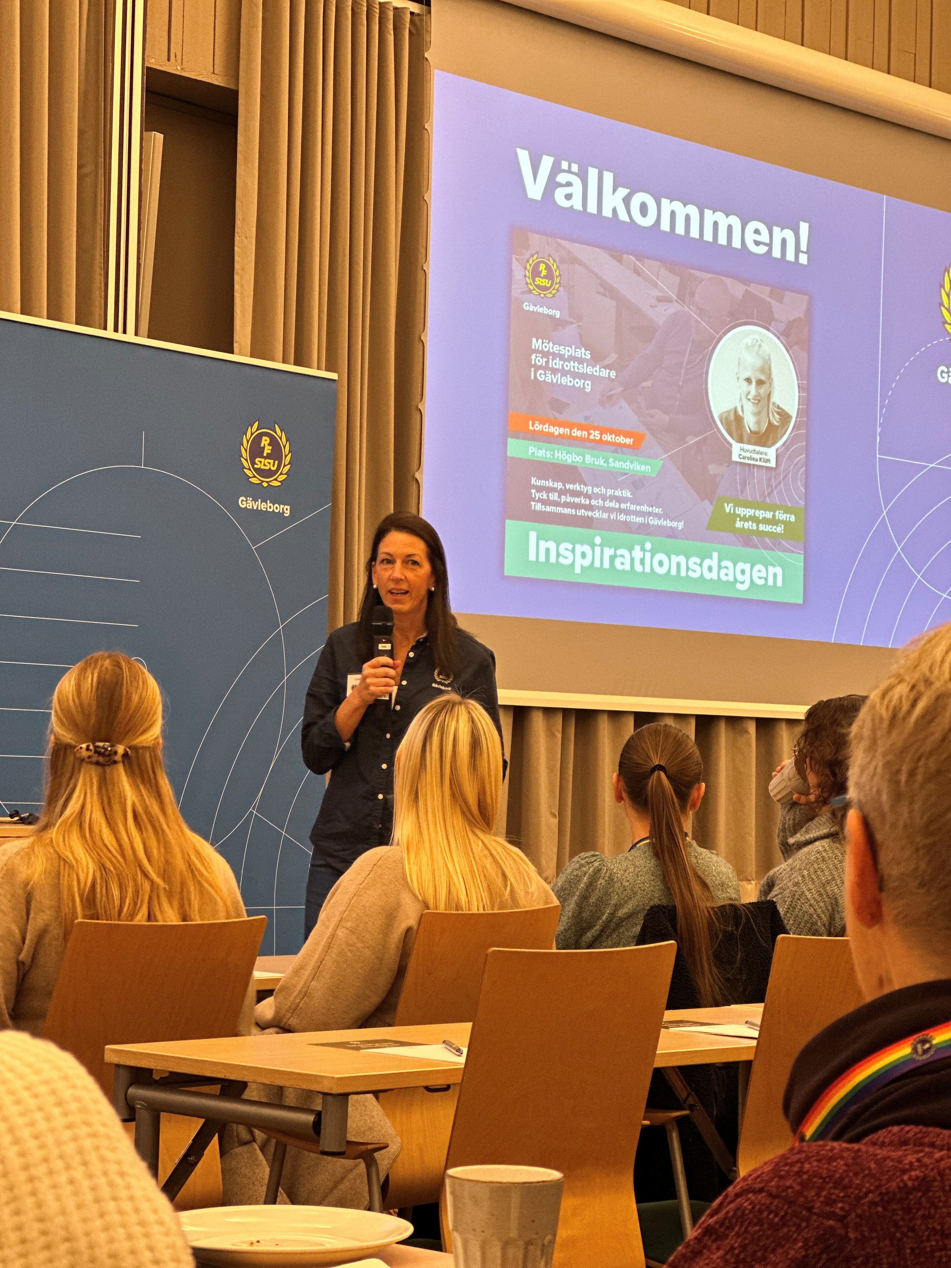 Linda Widéen från RF-SISU Gävleborg var konferencier under dagen