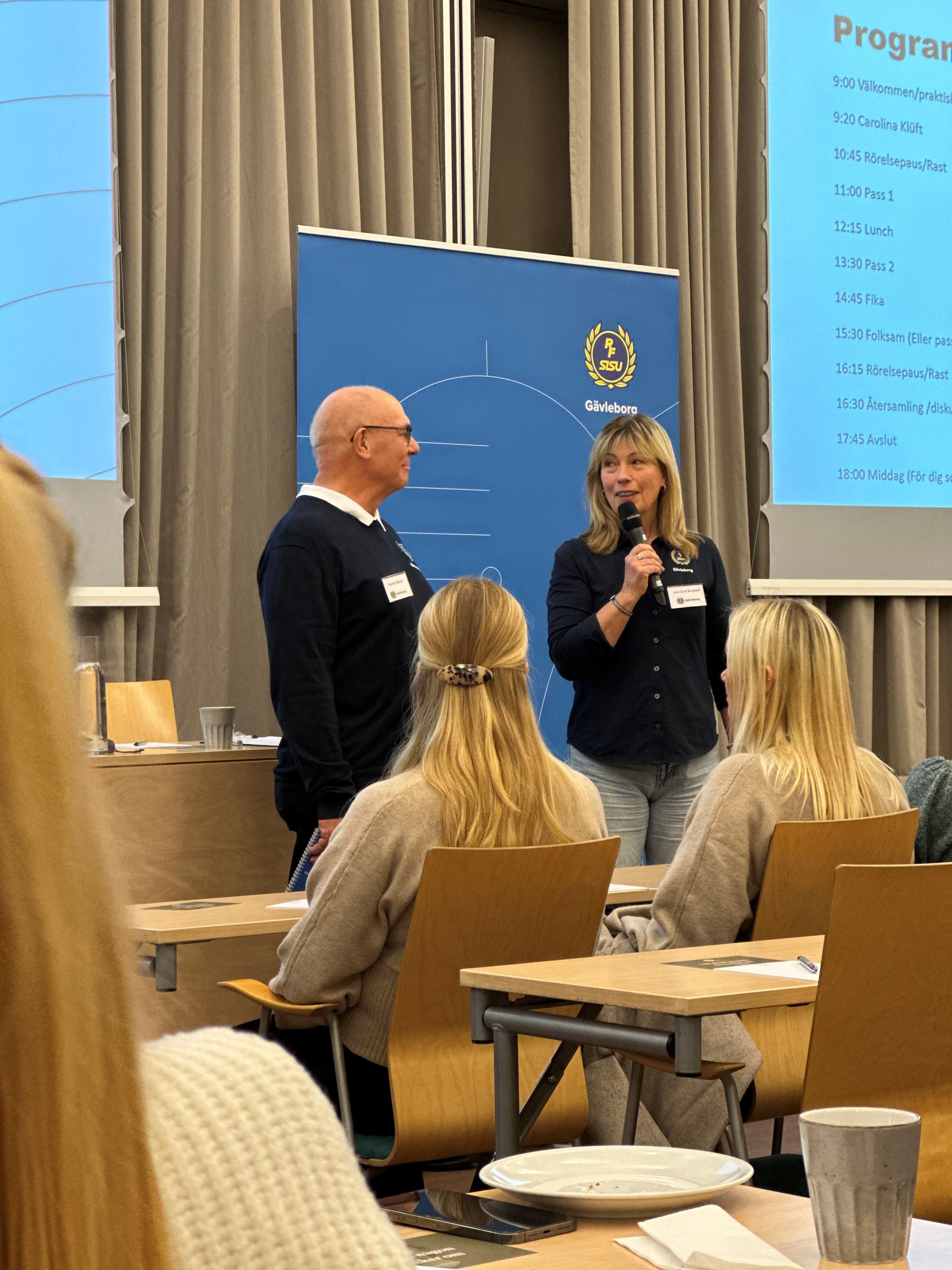 RF-SISU Gävleborgs ordförande Thomas Nylund och distriktsidrottschef Ann-Gerd Bergdahl