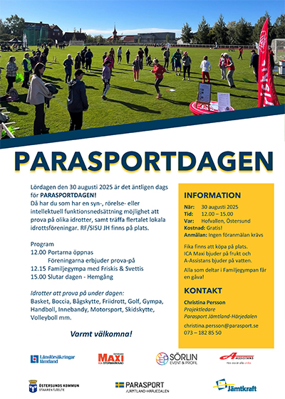 inbjudan Parasportdagen 2025_ladda gärna ned pdf-filen för att läsa ALL text.