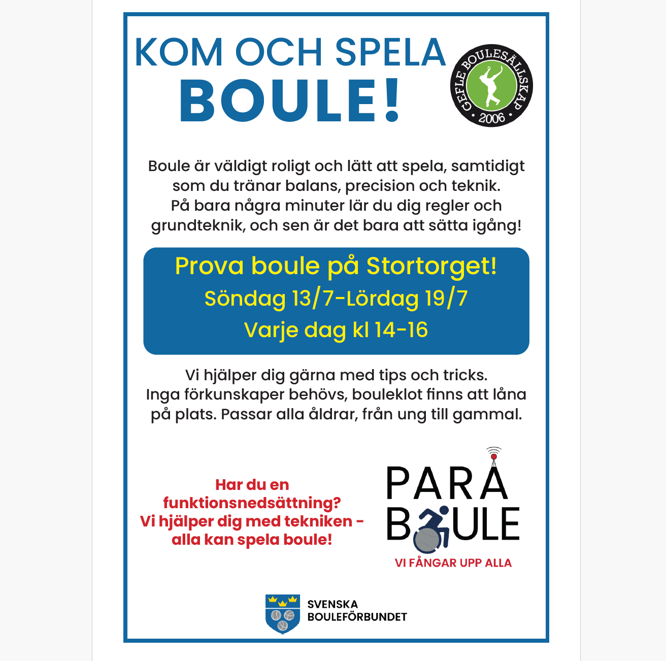 Prova på Boule
