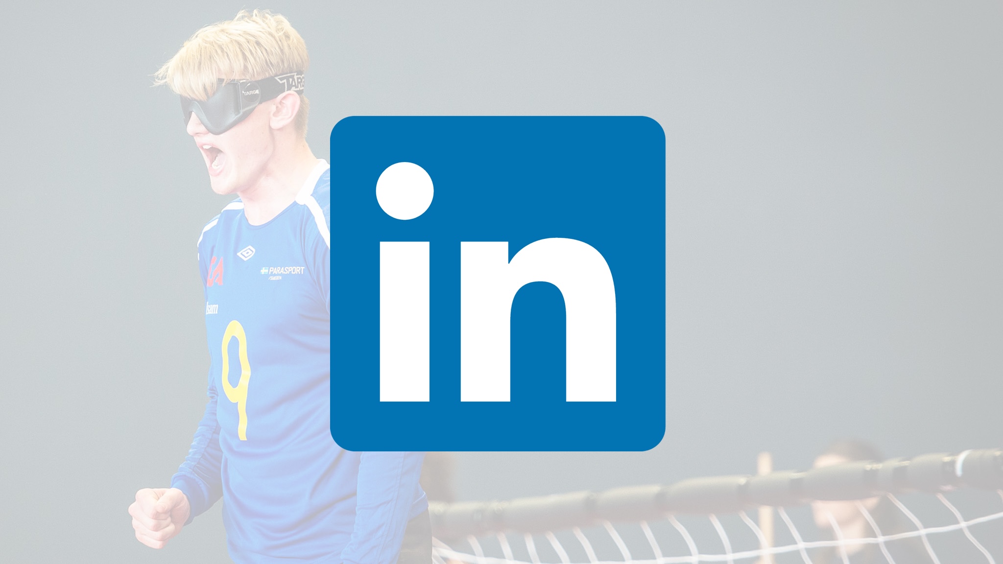 LinkedIn loggan i blått