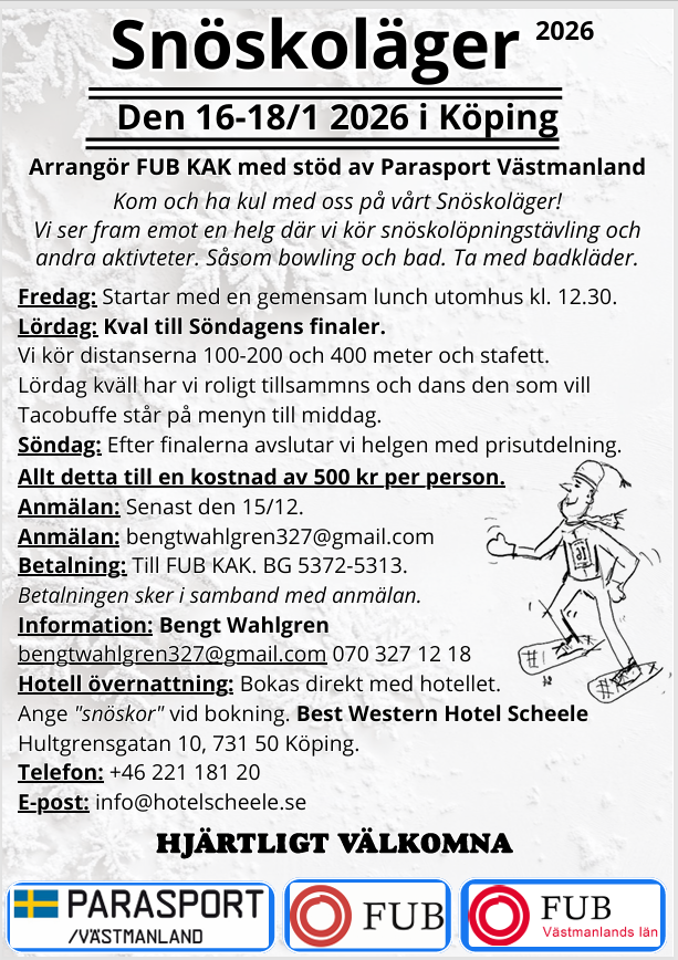 Hämtad ifrån inbjudan till lägret