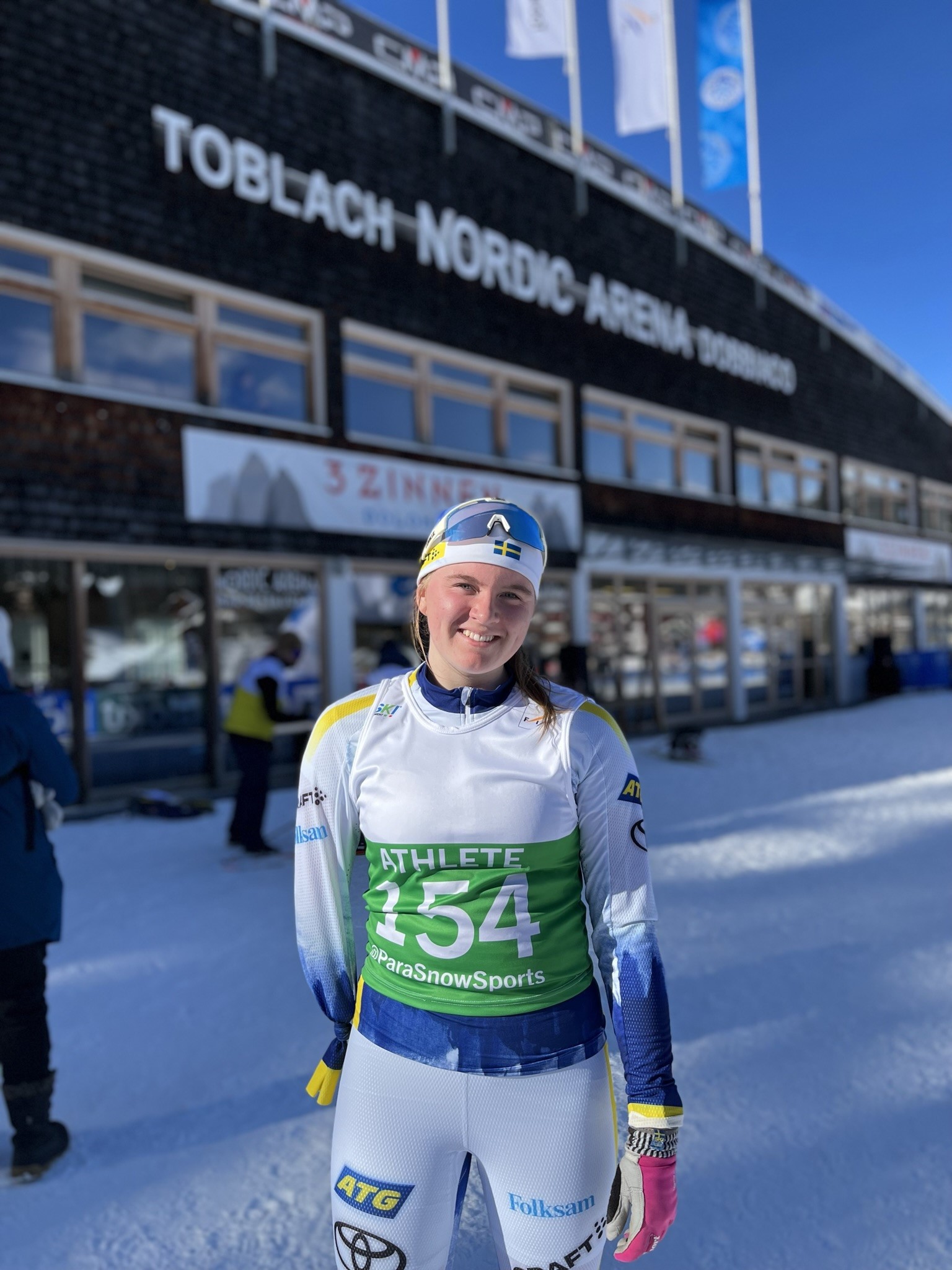 Alice Morelius i Toblach Världsscuptävling