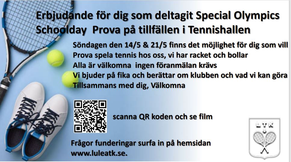 välkommen att prova på tennis