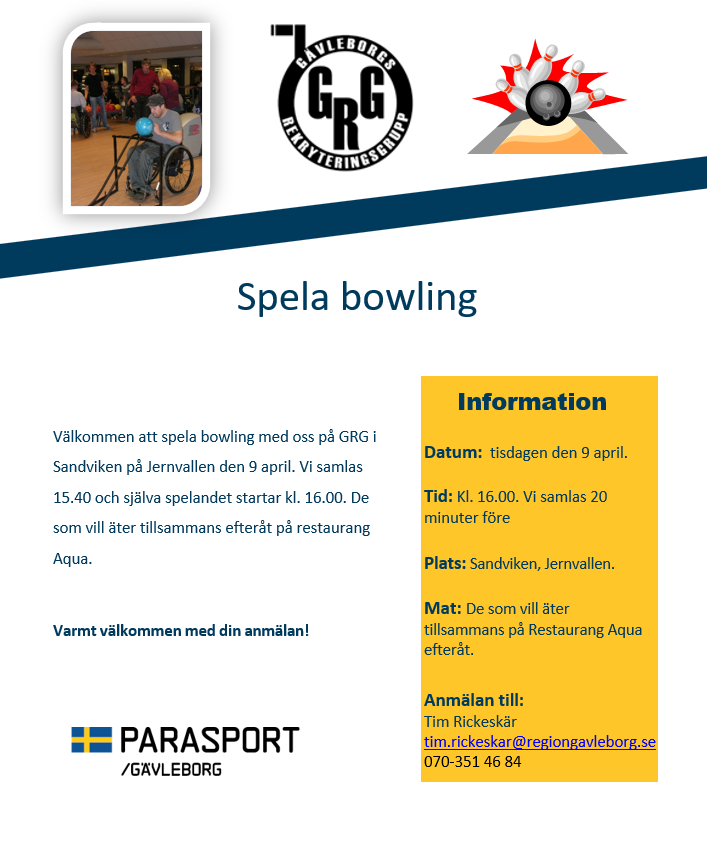 Spela Bowling 9 april