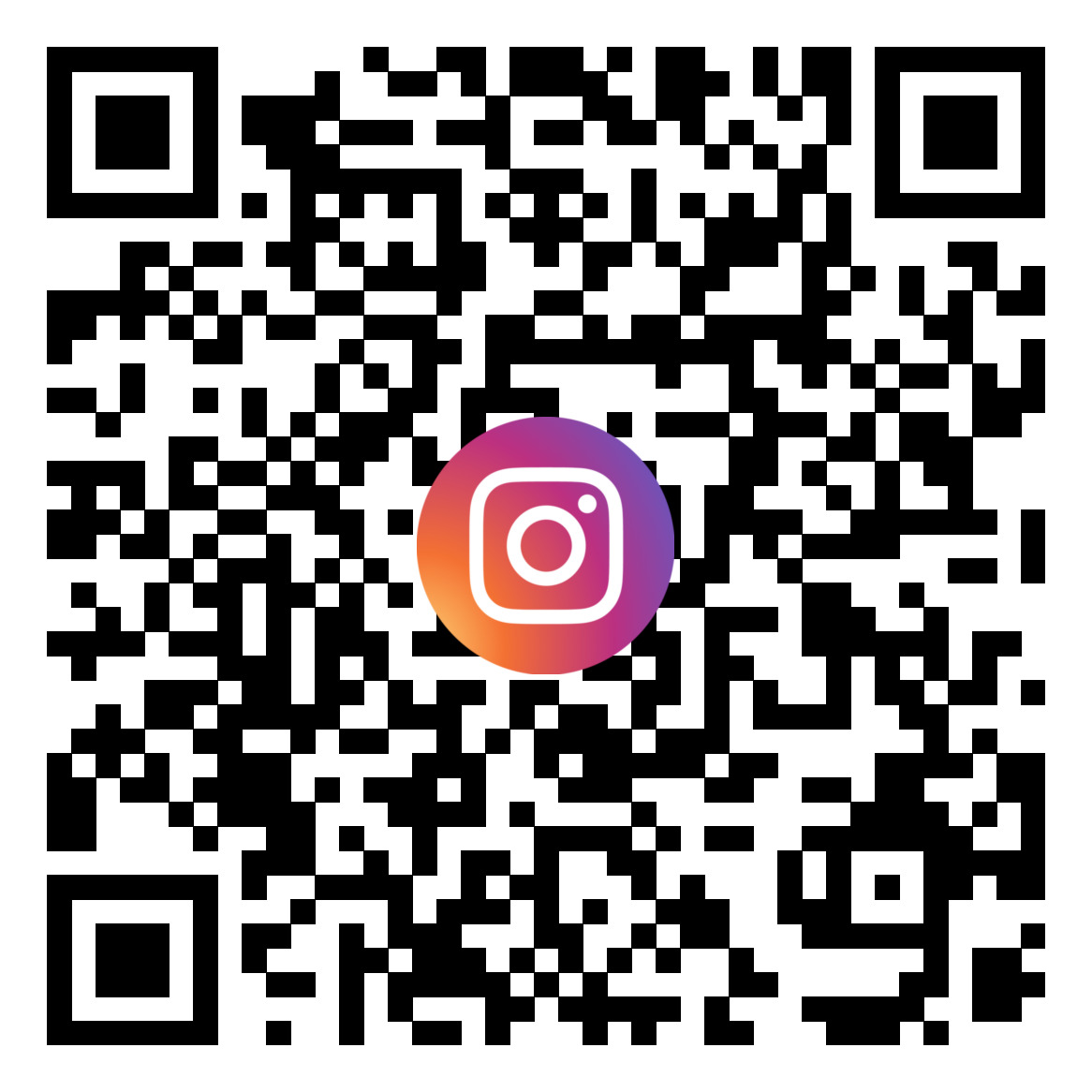QR kod till vår sida på Instagram