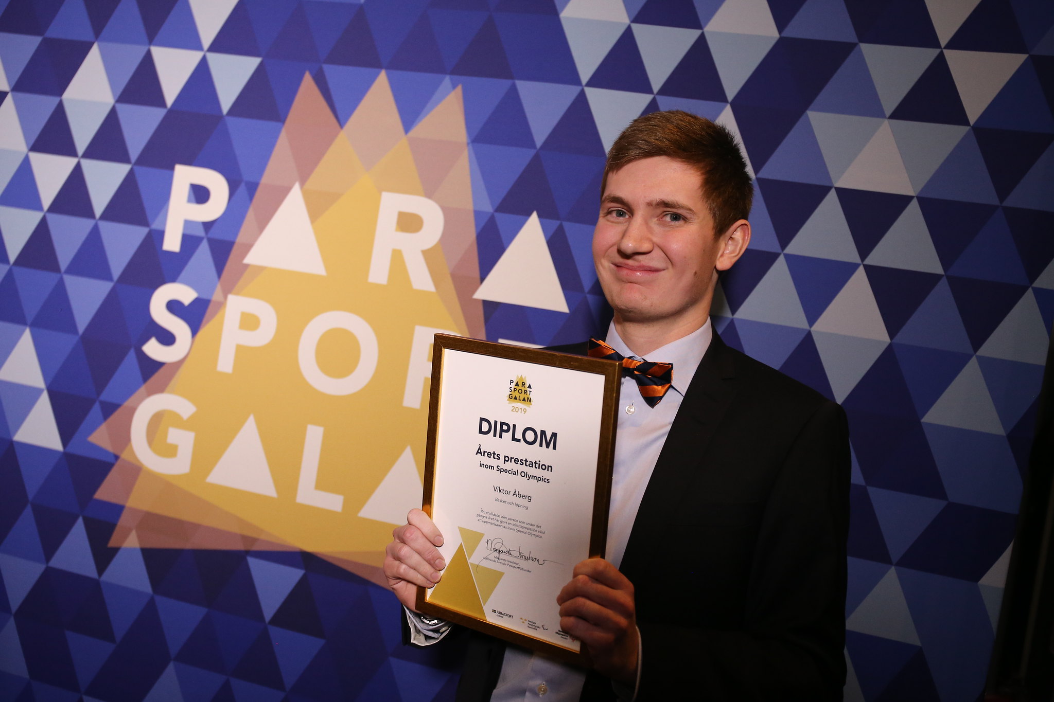 Viktor Åberg - årets prestation inom special olympics 2019