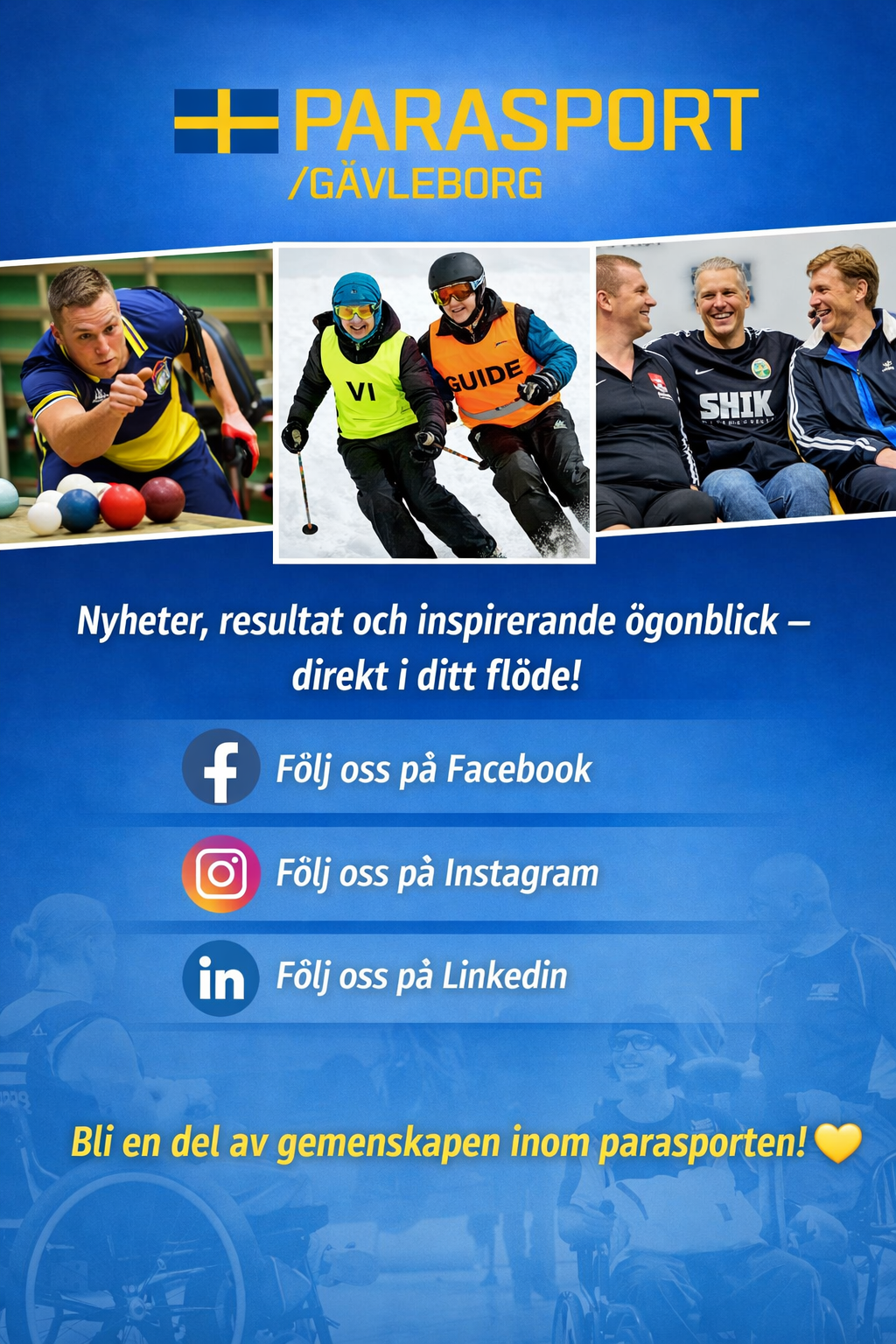 Följ oss i sociala medier