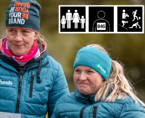 Välkommen till familjeläger, foto på två deltagare