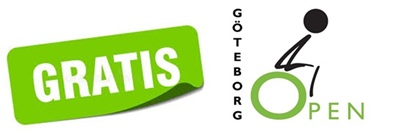 Logotyp Göteborg Open med text "Gratis"
