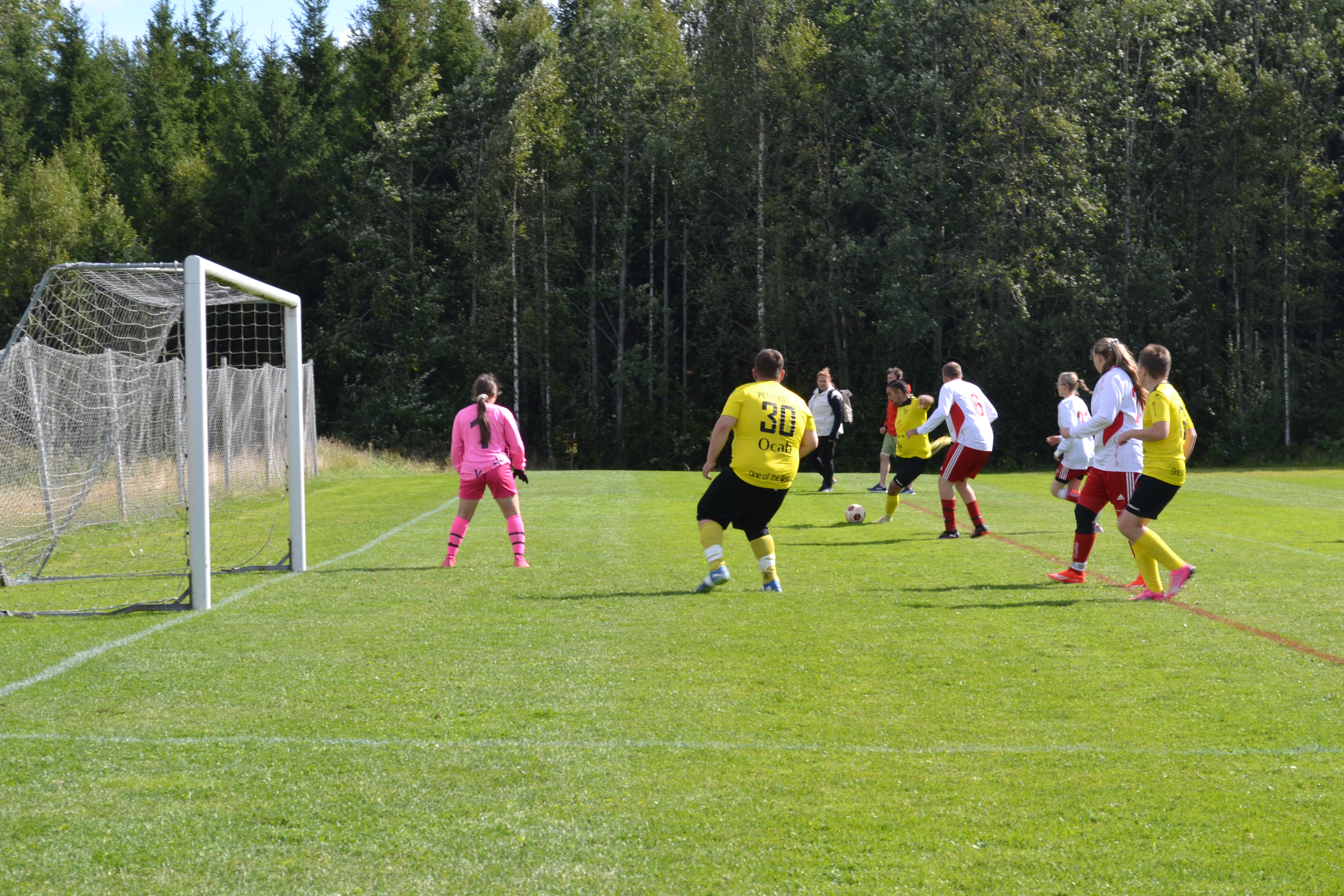 Fotbollsbild ifrån sammandraget den 23/8 