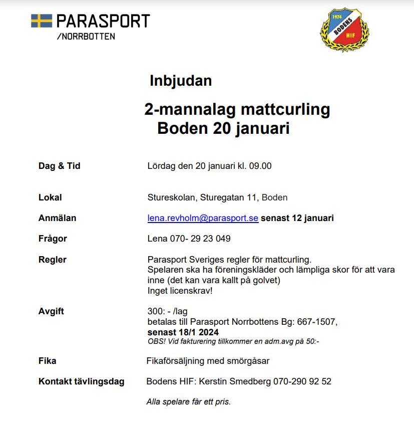 Skärmklipp av inbjudan