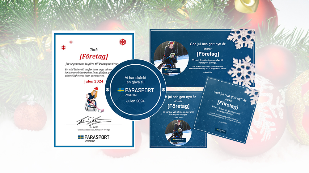 Det digitala julpaketet innehåller diplom, kampanjmärke och tre julkort.