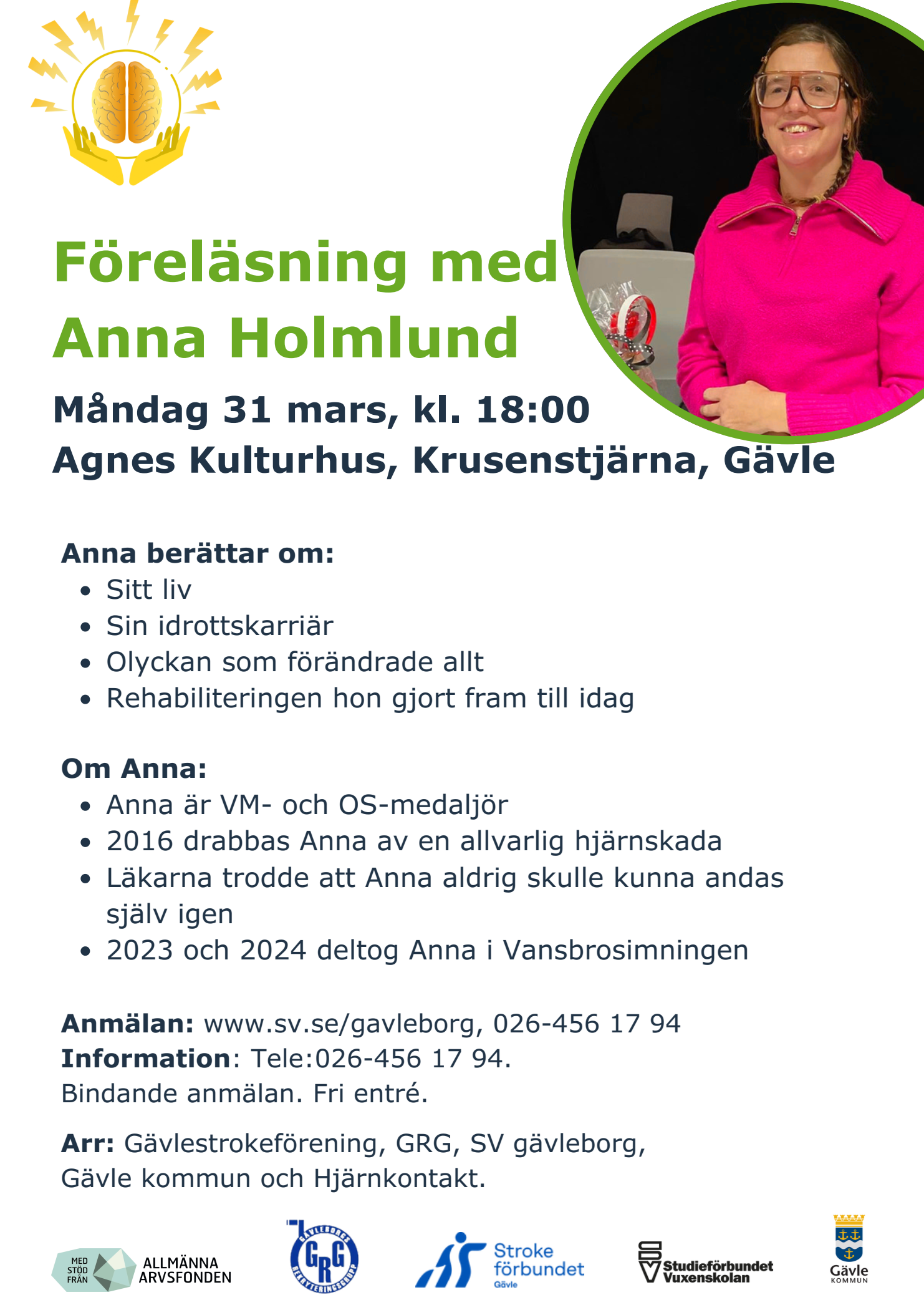 Anna Holmlund föreläsning 31 mars 2025