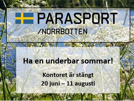 svenska sommarblommor med blå älv i bakgrunden