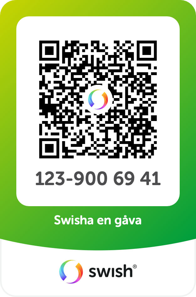 QR-kod för Swish till Parasport Sverige.