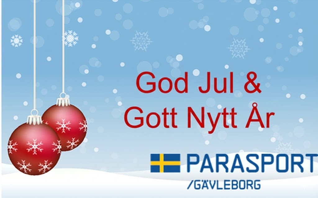 God jul och gott nytt år önskar Parasport Gävleborg