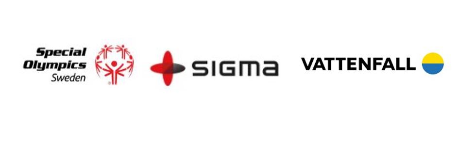 loggor Special Olympics Sweden, Sigma, Vattenfall