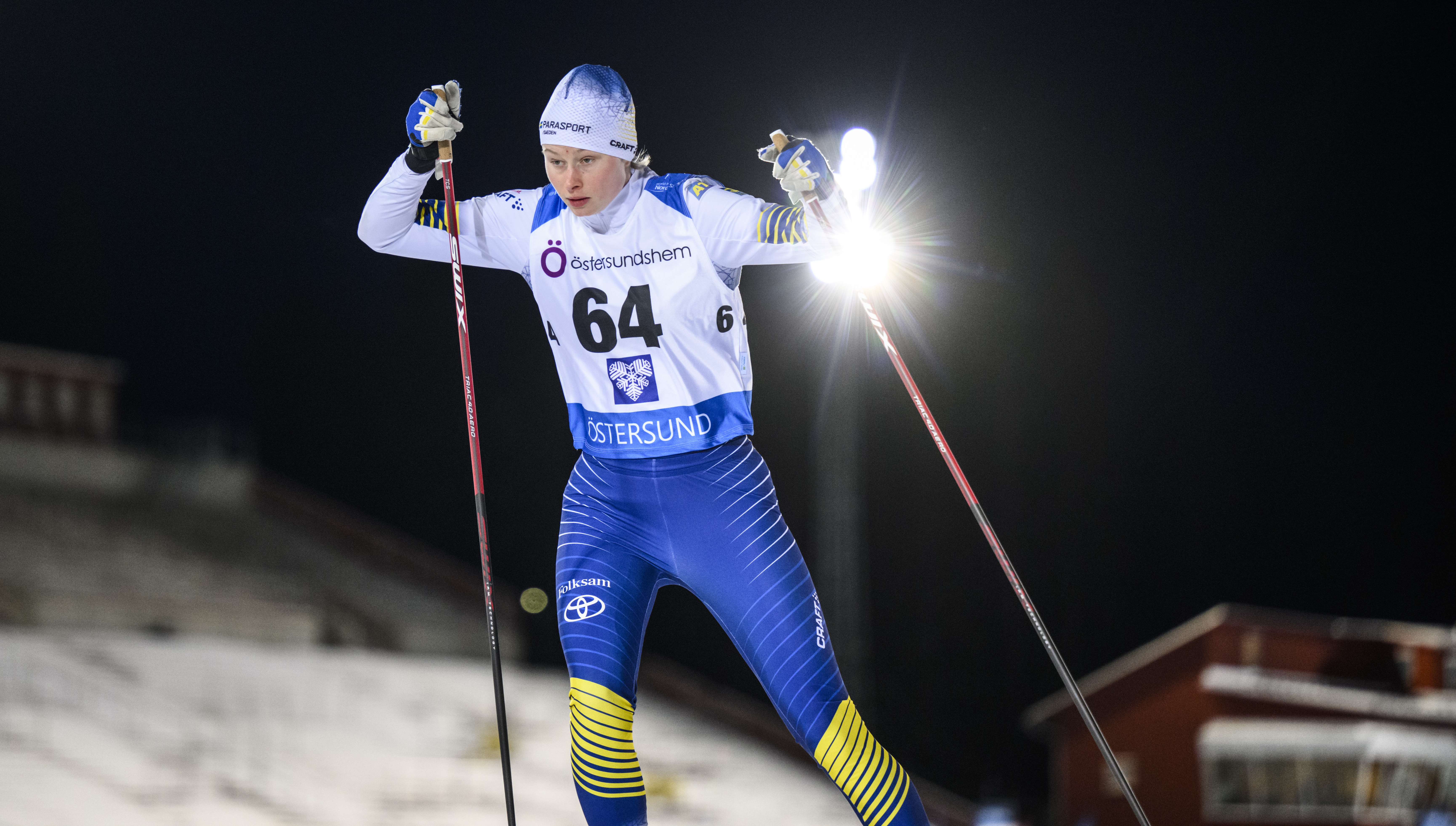 Ellen Westerlund åker skidor.