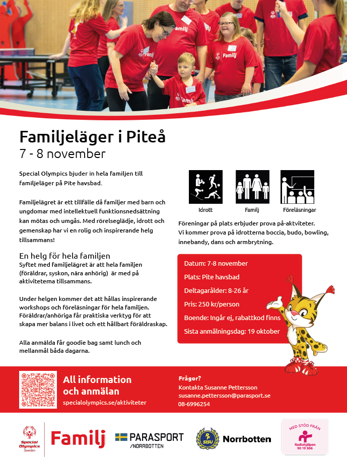 Inbjudan. Samma info som inlägget