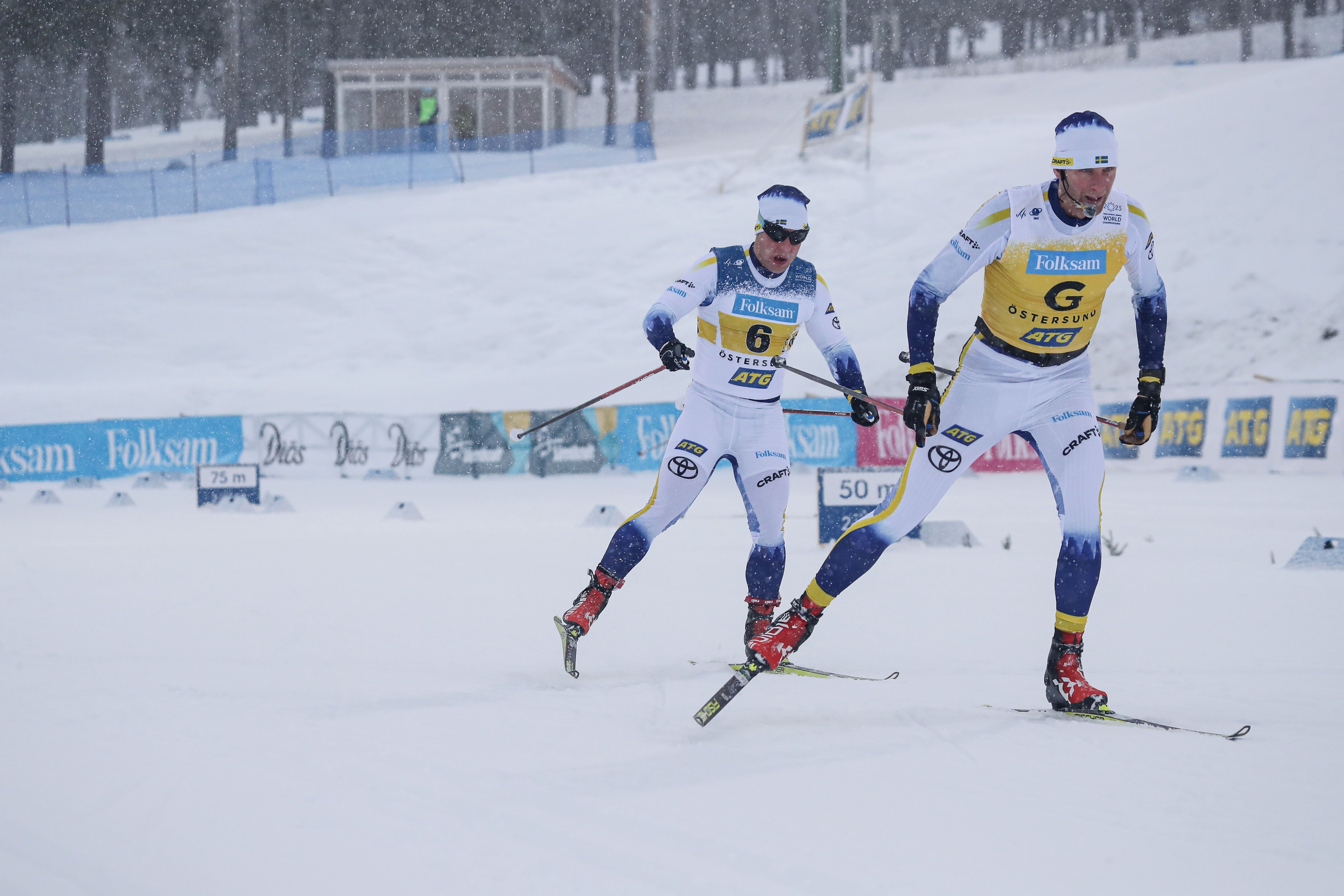 Zebastian Modin och Daniel Richardsson på VM i Östersund.