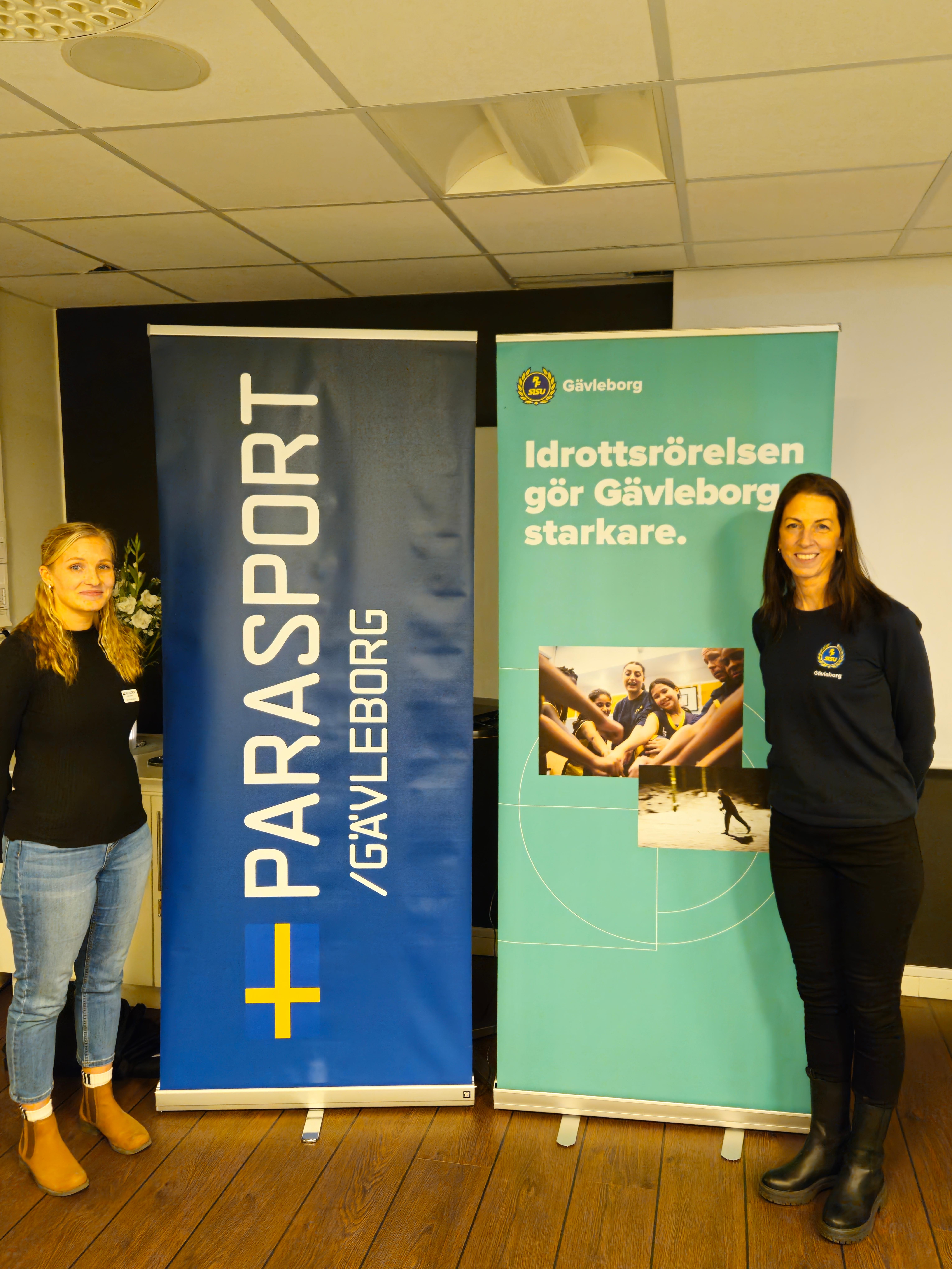 Elin Walfridsson Parasport Gävleborg till vänster och Linda Wideén RF-SISU Gävleborg till höger.