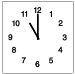 klockan 11 pictogram