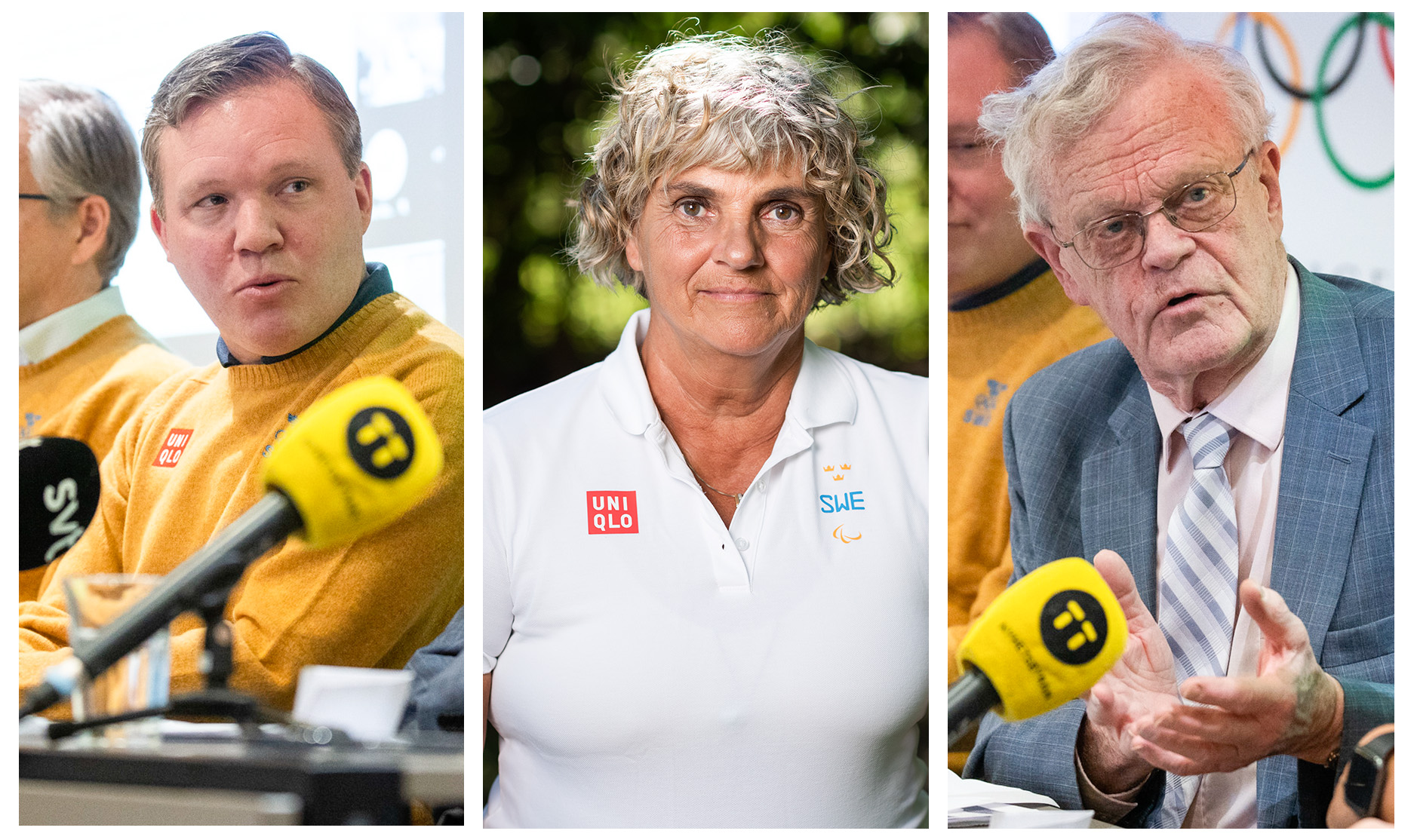 Anders Larsson, tillförordnad ordförande i Sveriges Olympiska Kommitté, Åsa Llinares Norlin, ordförande i Svenska Parasportförbundet och Sveriges Paralympiska Kommitté och Björn Eriksson, ordförande i Riksidrottsförbundet och i styrgruppen för Elitidrott2030.