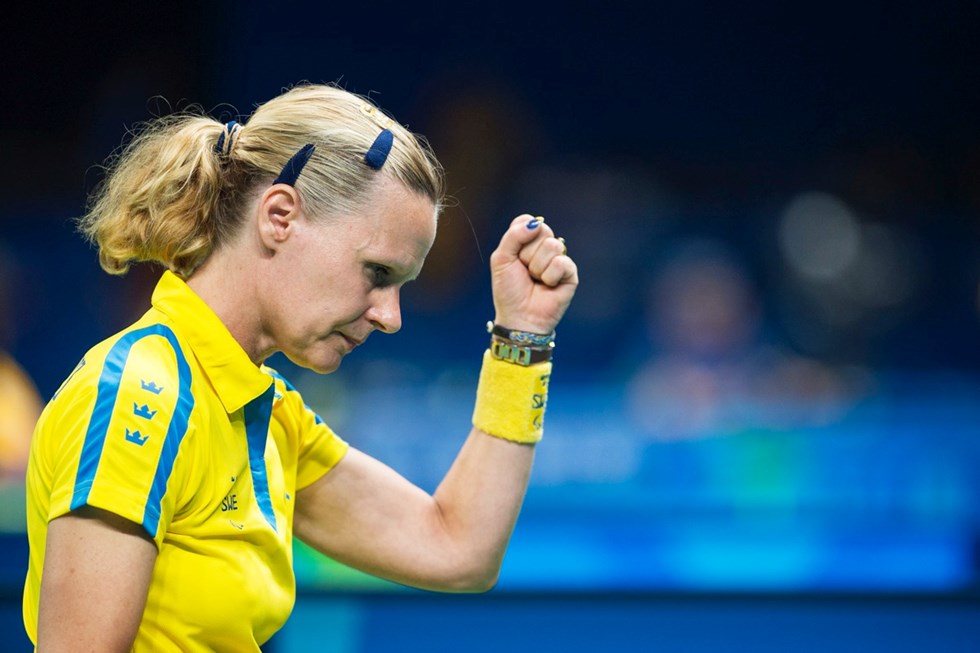 Anna-Carin "AC" Ahlquist, bordtennis, är medlem nummer 25 i Parasportens Hall of Fame.