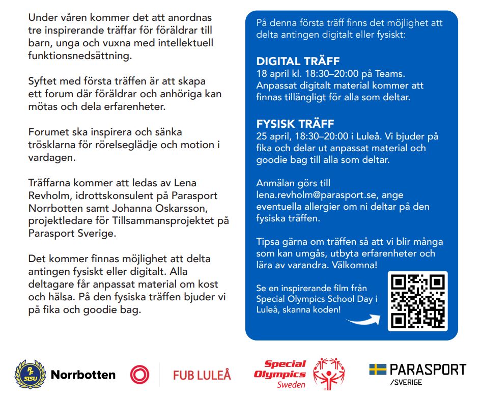 skärmklipp av pdf-inbjudan som finns i nyhetsinlägget