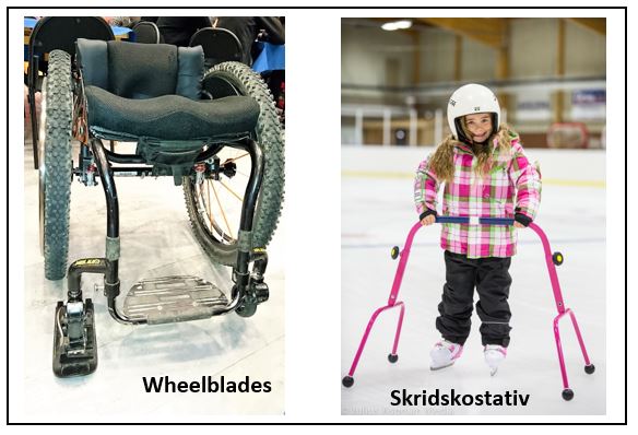 wheelblades och skridskostativ