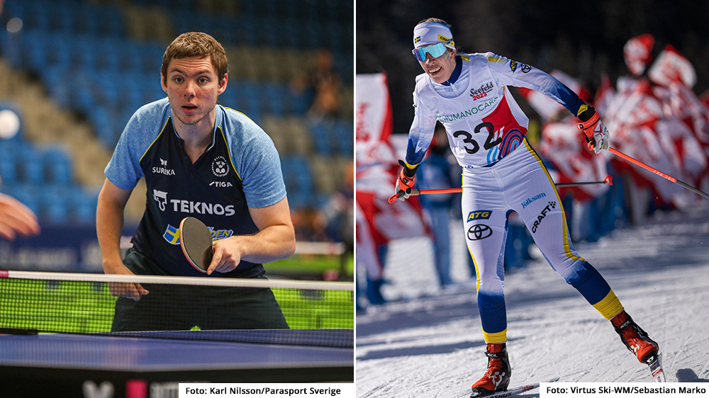 Jonas Hansson till vänster och Kristin Björfeldt till höger.