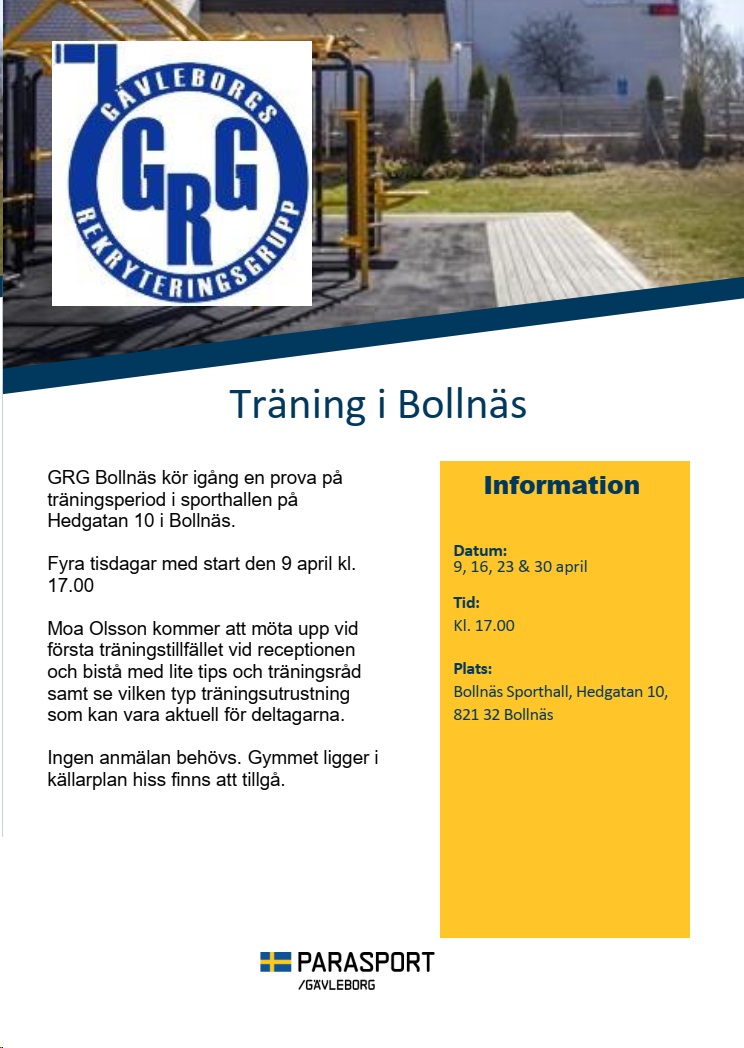 Träning i Bollnäs