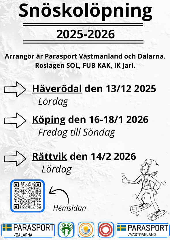 Flyer Snöskolöpning 2025-2026